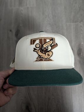 New Era Blue Jays Cream and Dark Green Logo Baseball Cap